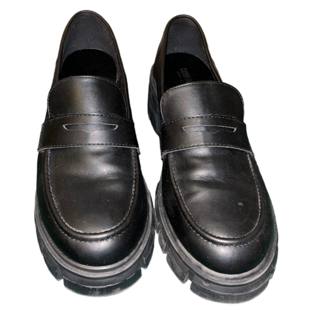 Platform slip on oxfords Platform Oxfords Dress Shoes Thick Sole size 9
